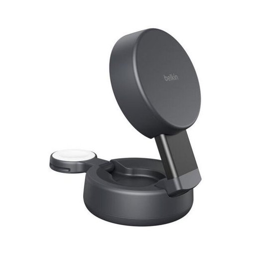 Cargador Inalámbrico Belkin UltraCharge Pro Qi2 25 W 2 en 1 MagSafe Gris Oscuro
