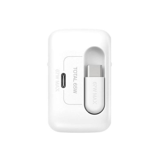 Carregador Belkin UltraCharge 67 W USB-C GaN Cabo Retrátil Branco