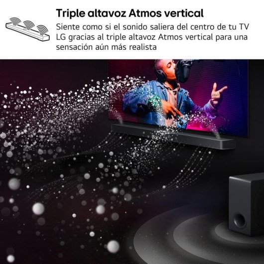 Barra de sonido LG S70TR 5.1.1 500 W Bluetooth Dolby Atmos negra