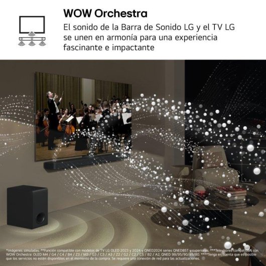 Barra de sonido LG S70TR 5.1.1 500 W Bluetooth Dolby Atmos negra