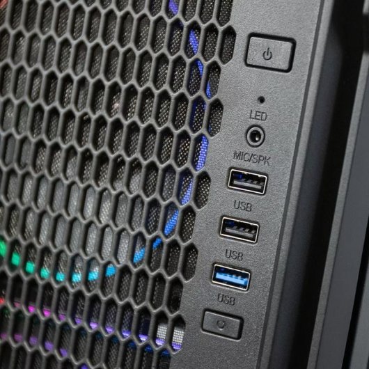 Caja PC Kolink AM2 ARGB Torre ATX Negro 4 ventiladores 120 mm