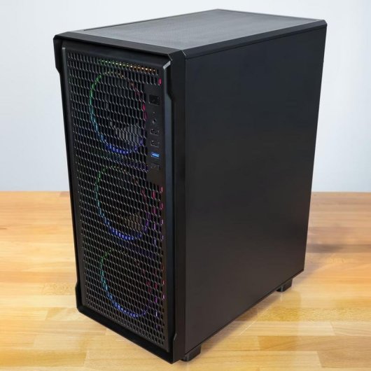 Caja PC Kolink AM2 ARGB Torre ATX Negro 4 ventiladores 120 mm