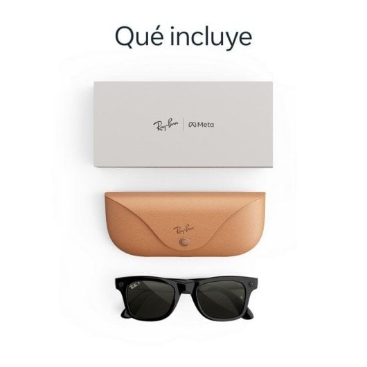 META Ray-Ban Meta Wayfarer Gen 3 Lunettes intelligentes Caméra IA intégrée Haut-parleurs Noir