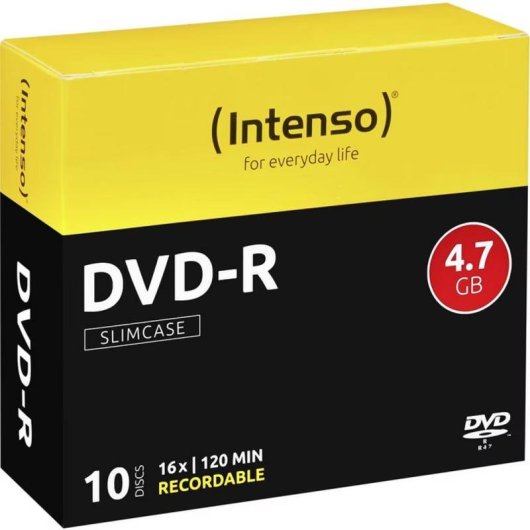 Unidad Externa CD/DVD Intenso EOD 400D Slim 24x USB-C USB-A