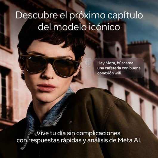 META Ray-Ban Meta Wayfarer Gen 3 Lunettes intelligentes Caméra IA Intégrée Haut-parleurs Traducteur Vert