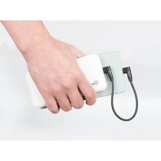 Cable USB-C para USB-C Manhattan 20 cm Angulado Pacote de 5