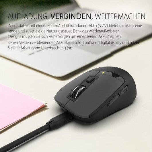 Inca IWM-512R Maus Bluetooth 5.0 1600 DPI