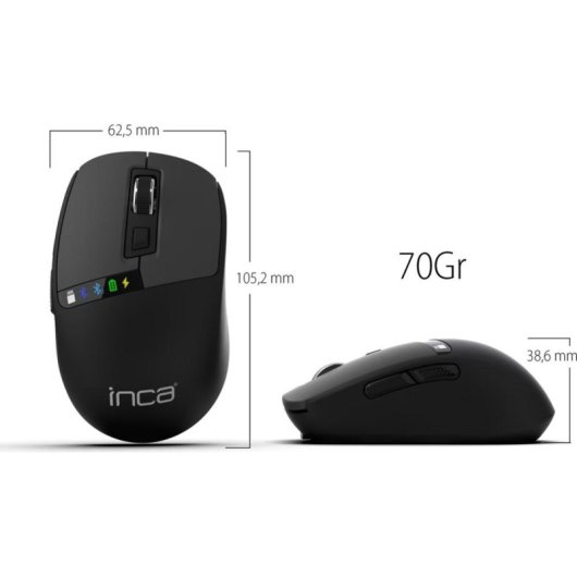 Inca IWM-512R Maus Bluetooth 5.0 1600 DPI