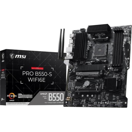 Motherboard MSI PRO B550-S WIFI6E AMD B550 Socket AM4 DDR4 ATX WiFi 6E PCIe 4.0