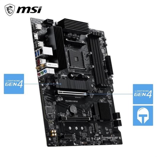 Motherboard MSI PRO B550-S WIFI6E AMD B550 Socket AM4 DDR4 ATX WiFi 6E PCIe 4.0