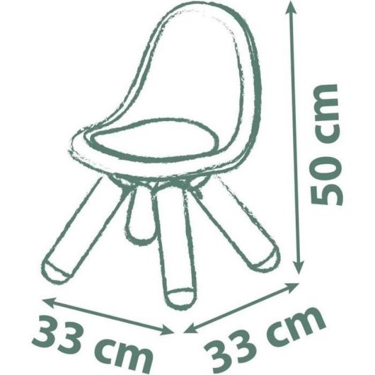 Silla infantil Smoby Life Kids Verde 50 kg 33 x 33 x 50 cm