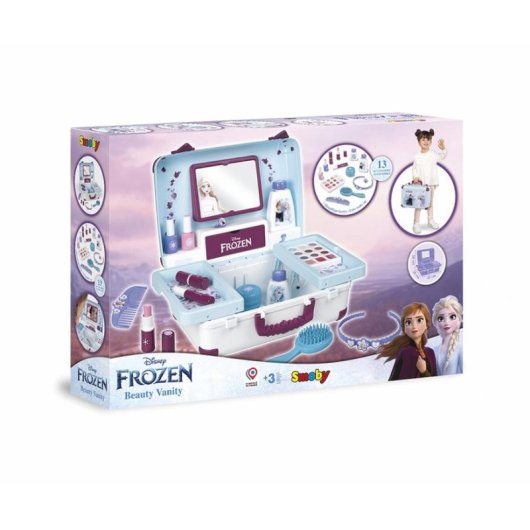 Set trucco giocattolo Smoby Frozen Beauty Vanity 13 accessori