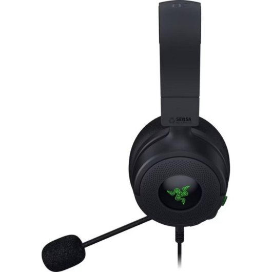 Auriculares Razer Kraken V4 X Sensa HD Haptics com cabo USB gaming preto