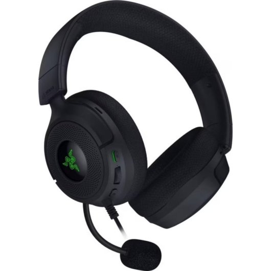 Auriculares Razer Kraken V4 X Sensa HD Haptics com cabo USB gaming preto