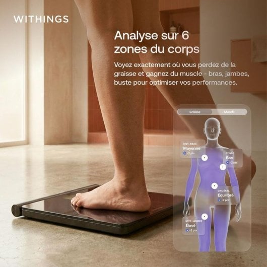 Körperanalysewaage Withings BodyFit WBS16 Schwarz LCD 3,5" WiFi Bluetooth