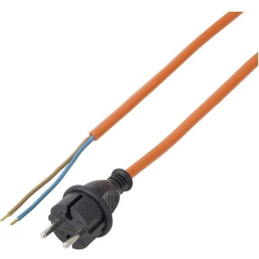 Cable de alimentación Sygonix 3 metros naranja