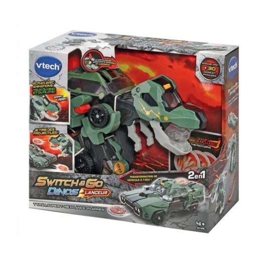 Juguete Transformable VTech Switch & Go Dinos Tyram con Luz y Sonido