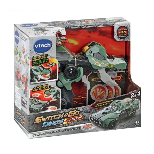 Juguete Transformable VTech Switch & Go Dinos Tyram con Luz y Sonido