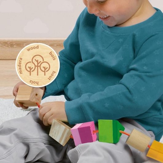 Jouet enfilage SES CREATIVE Tiny Talents Multicolore