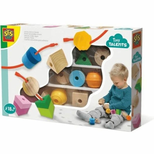 Jouet enfilage SES CREATIVE Tiny Talents Multicolore