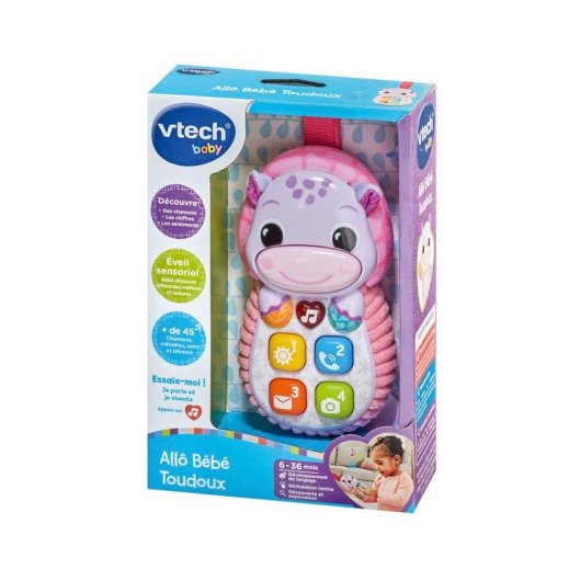 Jouet interactif bebe VTech Allo Bebe Toudoux lumieres melodies