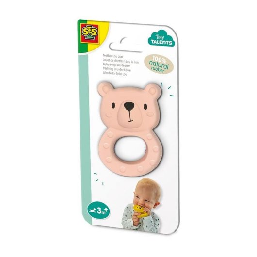 Mordeur SES Creative Tiny Talents Oso Bo Caucho Natural Rose