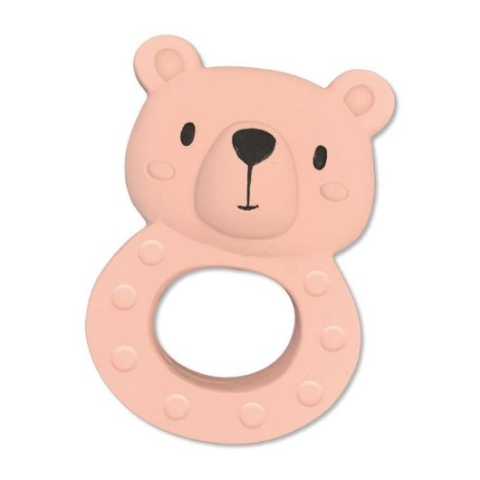 Mordeur SES Creative Tiny Talents Oso Bo Caucho Natural Rose