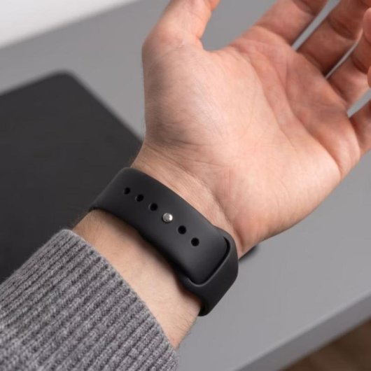 Brazalete 4Kom Tech-Protect Apple Watch 44-49 mm silicón negro