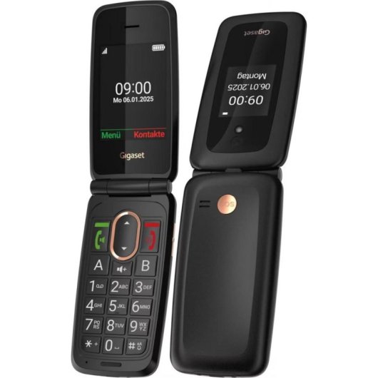 Gigaset GL795 4G 2,8" touches larges Dual SIM Gris foncé