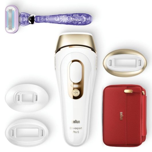 Depiladora luz pulsada IPL Braun Silk-expert Pro 5 PL5267 con accesorio facial