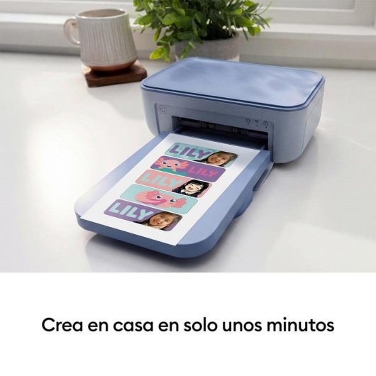 Impresora de inyección de tinta Cricut StickerPix Essential Bundle azul