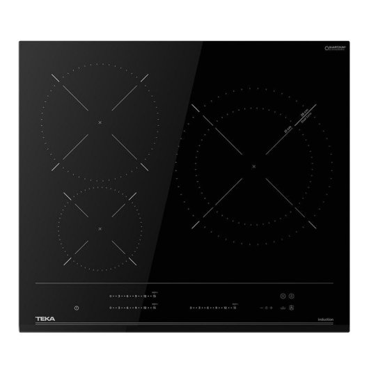 Placa de inducción Teka IZC 63015 MSM BK 3 zonas 15 funciones 3700 W Negra