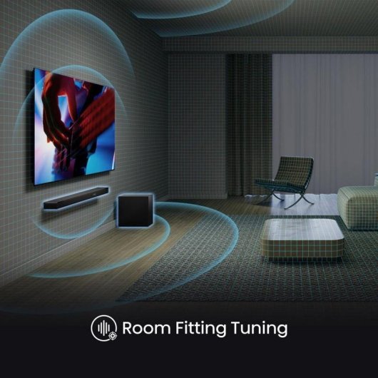 Barra de sonido Hisense AX3120Q 3.1.2 440 W Bluetooth Dolby Atmos negra