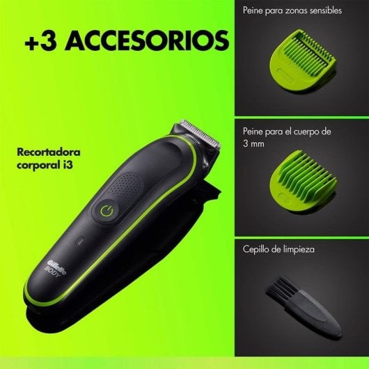 Cortapelos GilletteLabs i5 Body Intimate inalámbrico 100min 3 peines resistente al agua