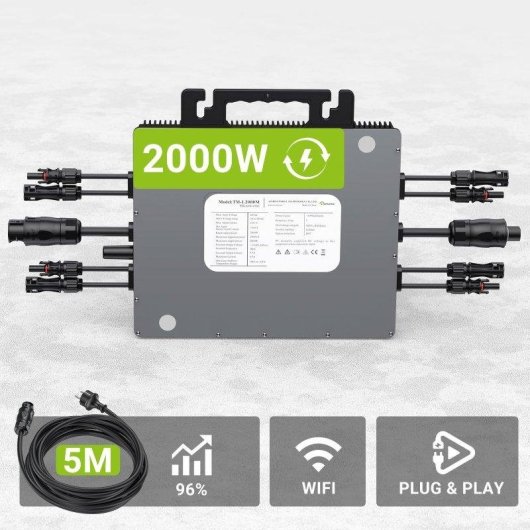 Microinversor solar Blossom LS-2000M 2000 W 4 MPPT WiFi IP67