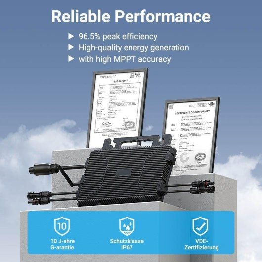Microinversor solar Oukitel LS-800Mi 800 W WiFi IP67 2 MPPT