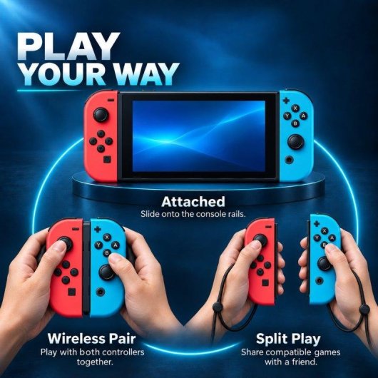Manette sans fil Blossom Violet et Orange avec Bracelets pour Nintendo Switch