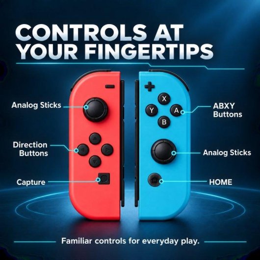 Manette sans fil Blossom Violet et Orange avec Bracelets pour Nintendo Switch
