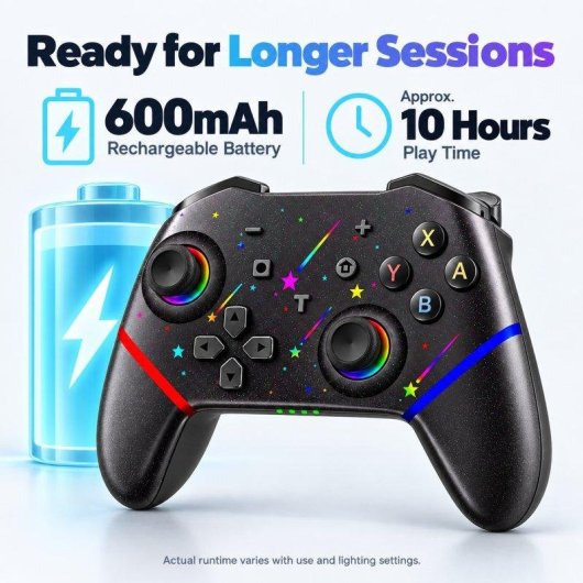 Manette Sans Fil Blossom TL-07 RGB Bluetooth Gyroscope Turbo