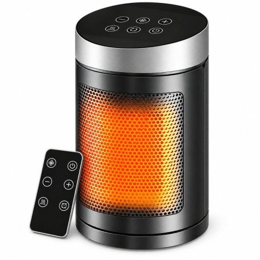 Chauffage Soufflant Blossom 2 en 1 1500W avec Ventilateur Noir