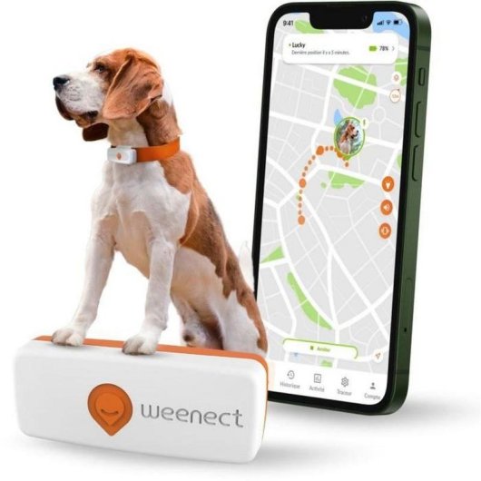 Localizzatore GPS Weenect XS per animali impermeabile IP68 240 h nero