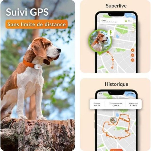 Localizzatore GPS Weenect XS per animali impermeabile IP68 240 h nero