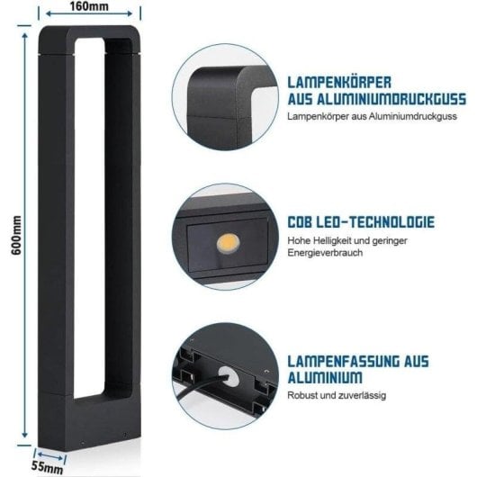 Luminaire solaire jardin Blossom 7W IP65 3000K