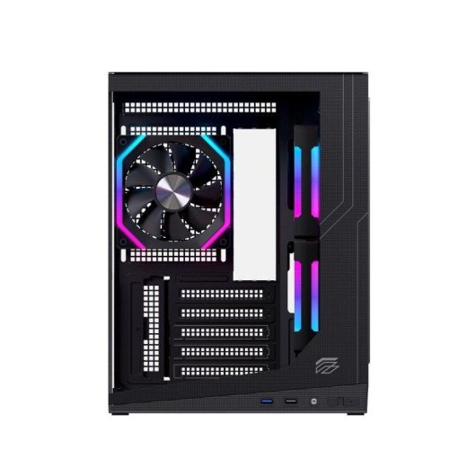 PC-Gehäuse Einarex SM300 RGB Micro-ATX Doppelkammer Gehärtetes Glas