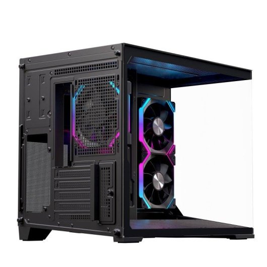 PC-Gehäuse Einarex SM300 RGB Micro-ATX Doppelkammer Gehärtetes Glas