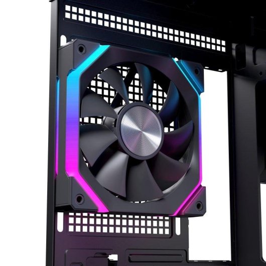 PC-Gehäuse Einarex SM300 RGB Micro-ATX Doppelkammer Gehärtetes Glas