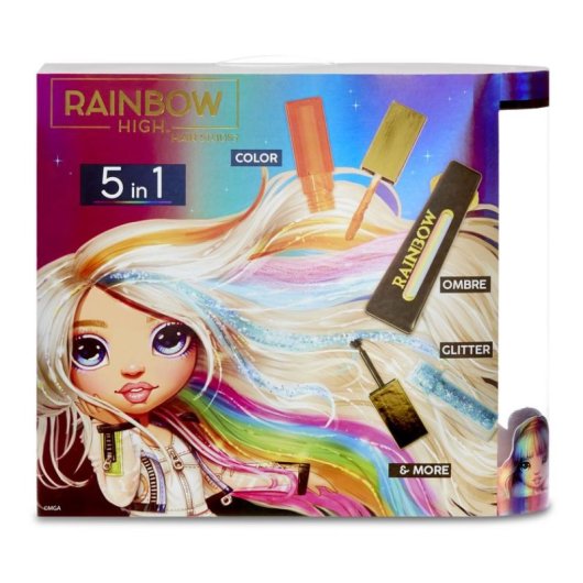 Muñeca Rainbow High Hair Studio Amaya Raine 33,5 cm Estilización