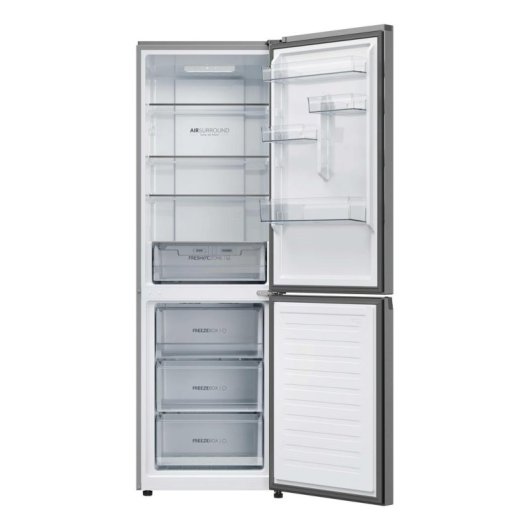Frigorífico Combi Haier HDPR3618DNPK Total No Frost 185cm 355L D Inox