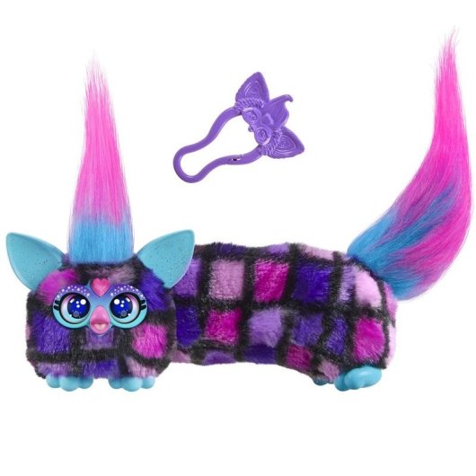 Juguete de peluche Hasbro Furby DJ Furblets Dis-Co-Dazz Extensible con Música y Clip
