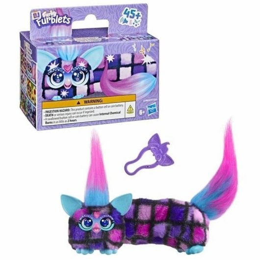 Juguete de peluche Hasbro Furby DJ Furblets Dis-Co-Dazz Extensible con Música y Clip